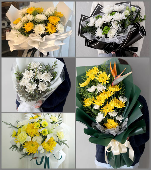 湖北武汉市新洲区涨渡湖街道龙王咀二分场白事花束代送